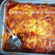”Lasagna” cu vinete și mozzarella