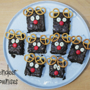 Reindeer brownies: Negrese cu migdale